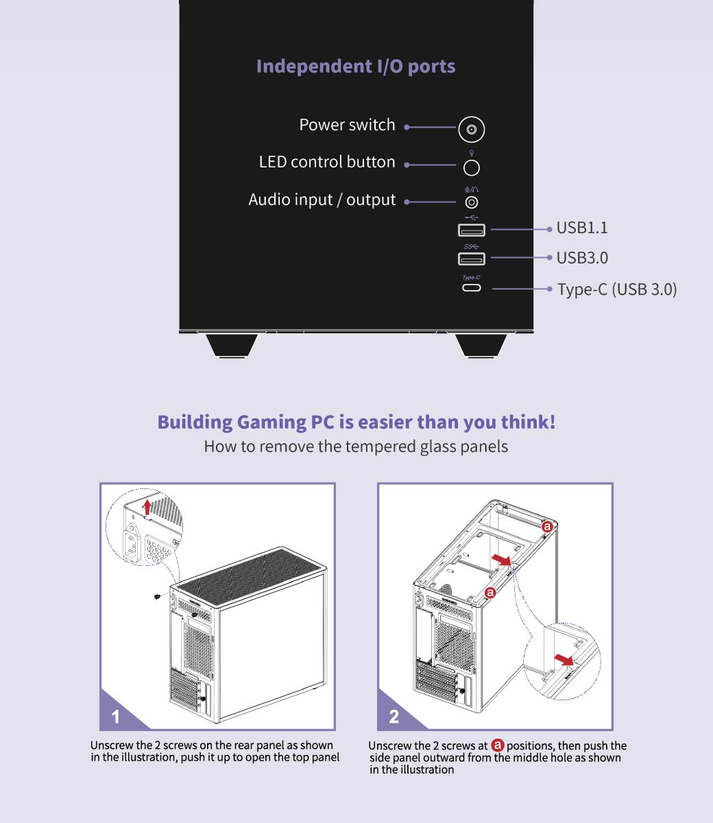 PC CASE,M-ATX,COMPUTER