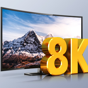 8K UHD resolution Support 8K(7680*4320)@60Hz, 4K@120Hz, backward compatible,available for ultra wide