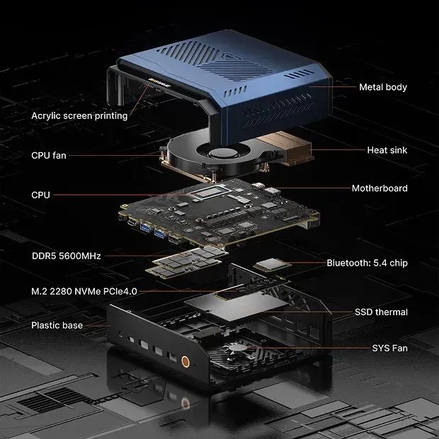 BOSGAME VTA-439 Barebone Mini PC