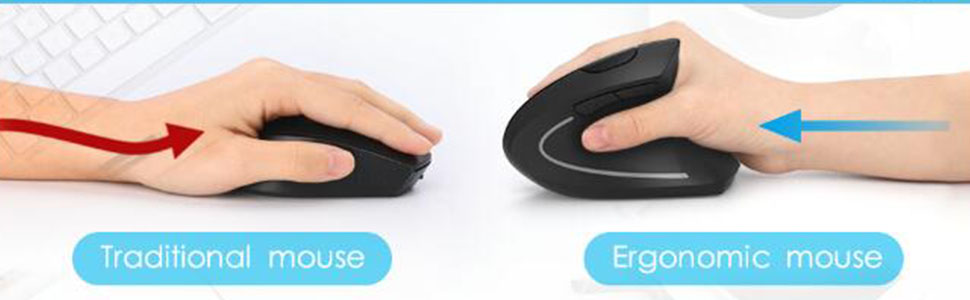 OPTICAL VERTICAL MOUSE - HEALTHY MOUSE