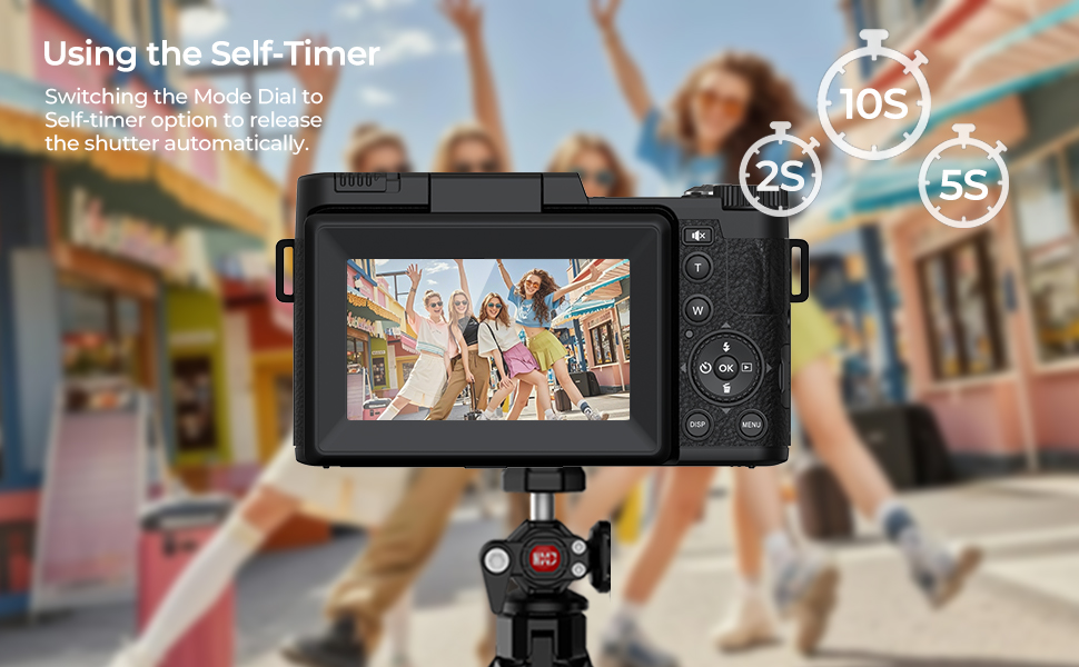 small digital camera self timer