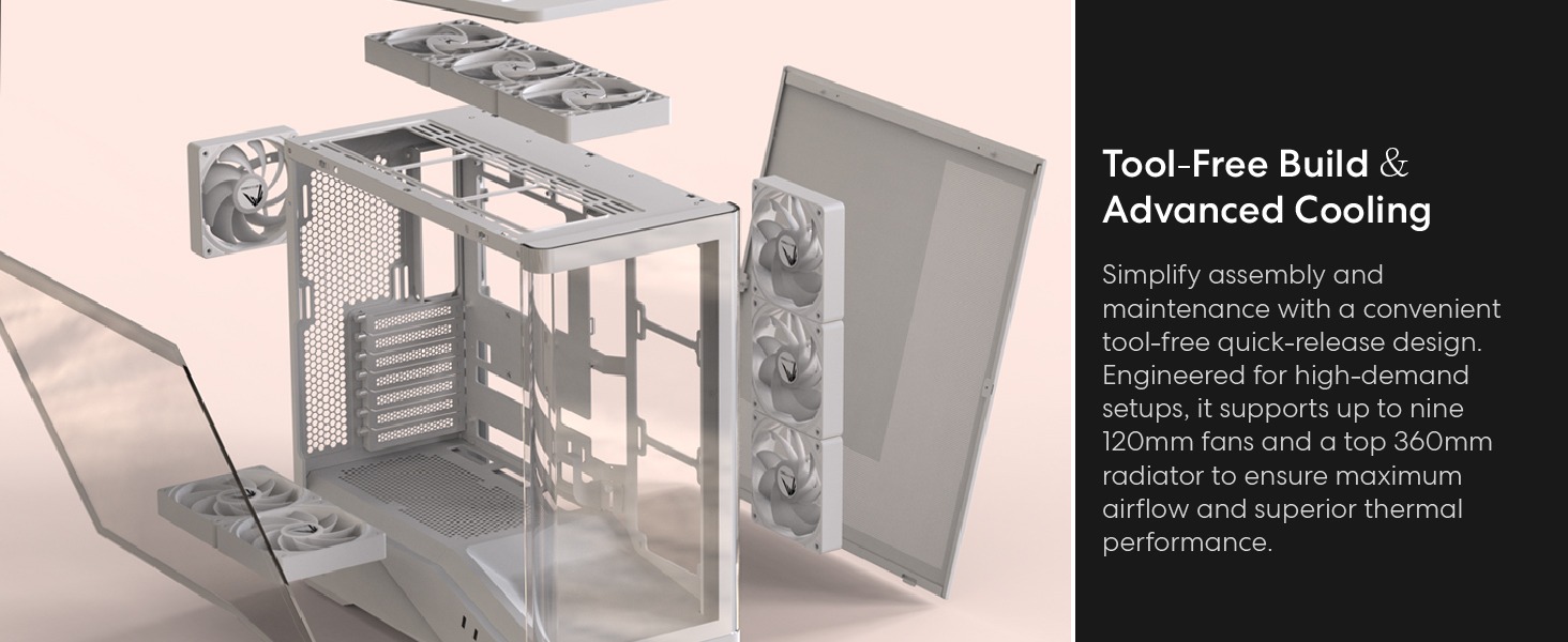 Formula V Line Crystal U9 Mid-Tower PC Case