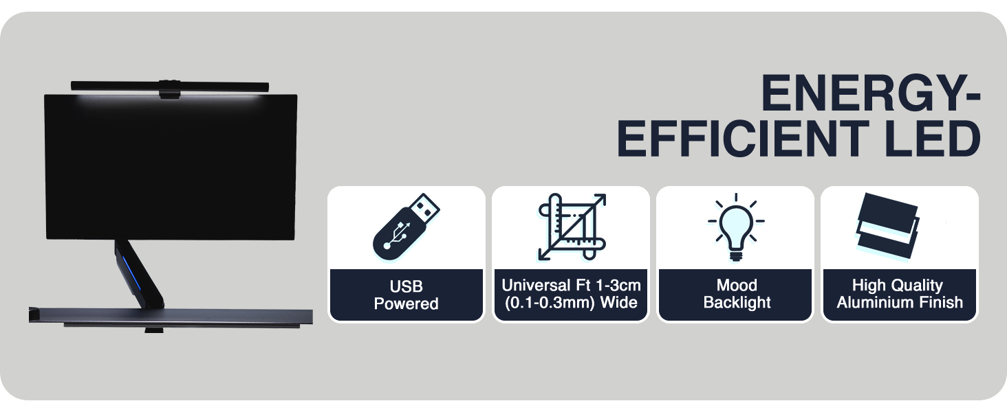 monitor light bar, screenbar lamp, adjustable monitor desk lamp, eye-friendly light