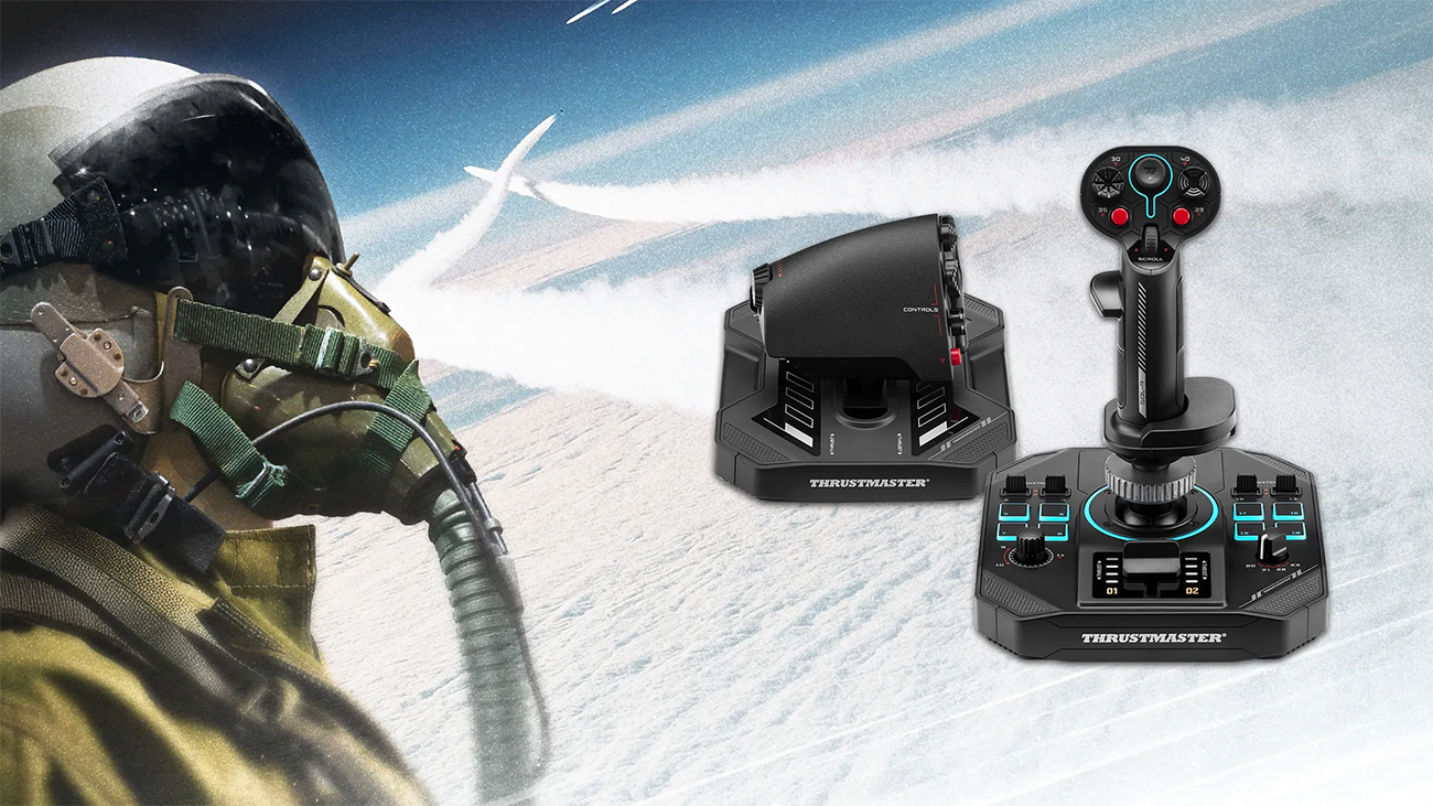 Thrustmaster Sol-R4 HOTAS - Joystick and Throttle for Flight Simulation