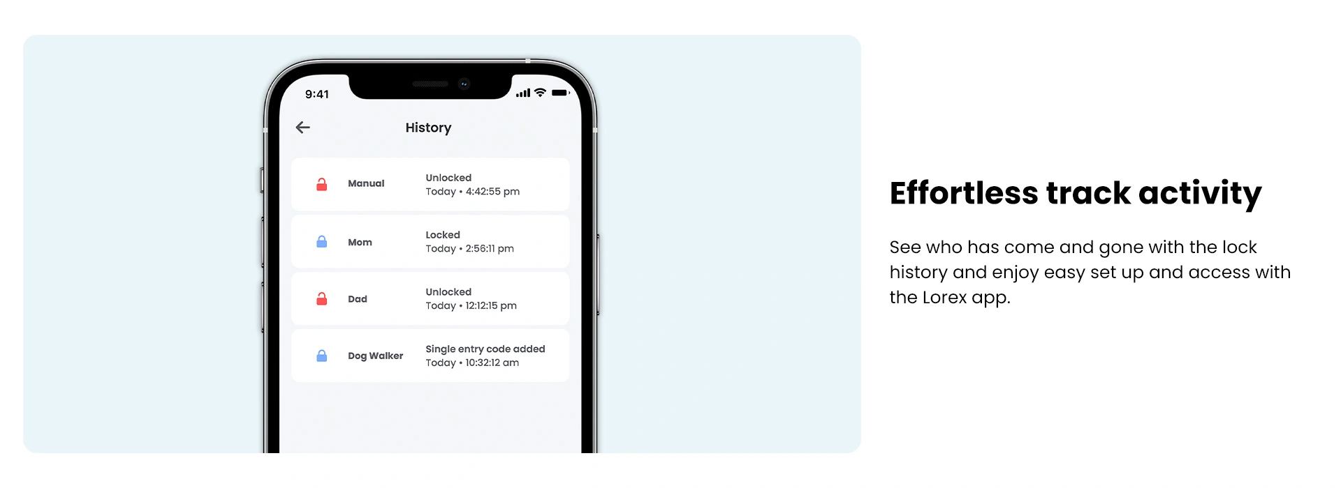 Effortless track activity