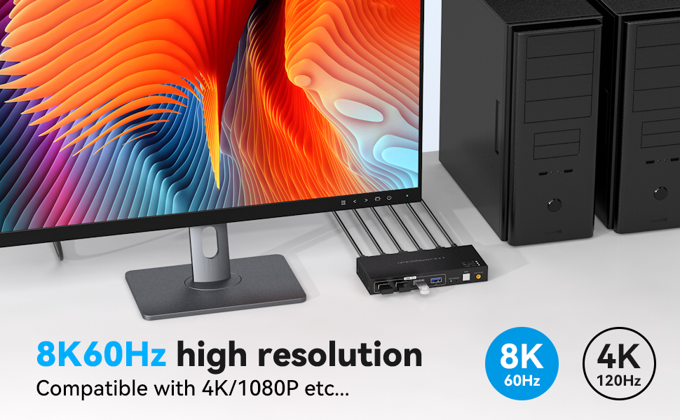 Ultra-clear 8K Ultra HD visual enjoyment