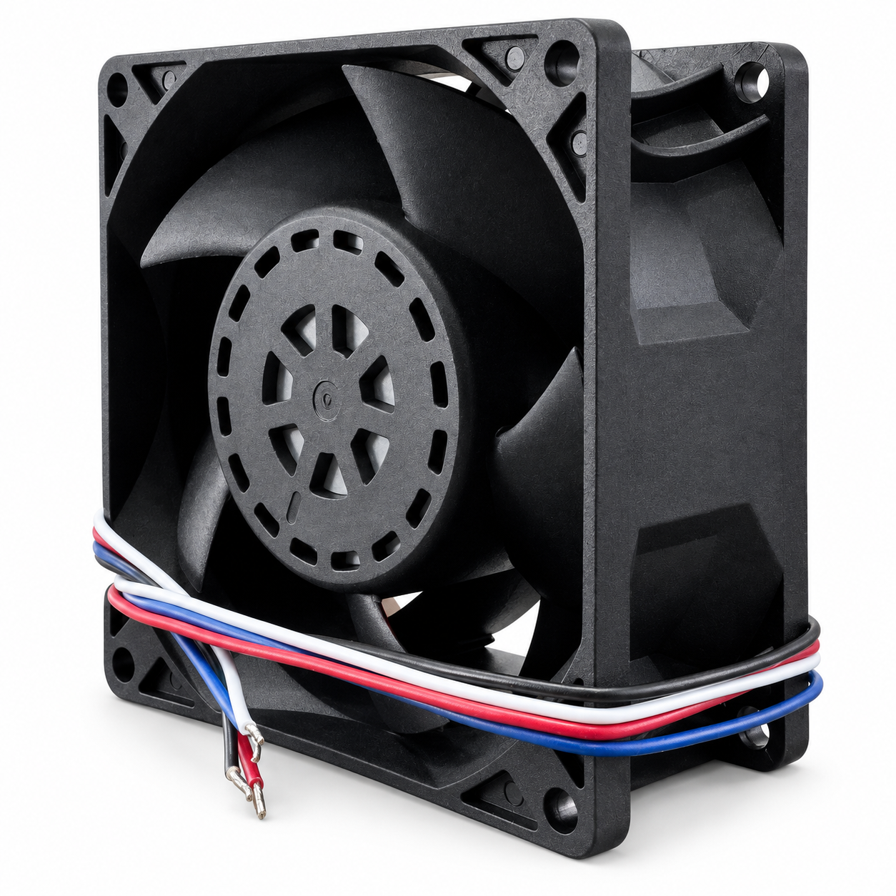 SXD8038B24H-PWM assembled fan with four individual 300 mm leads
