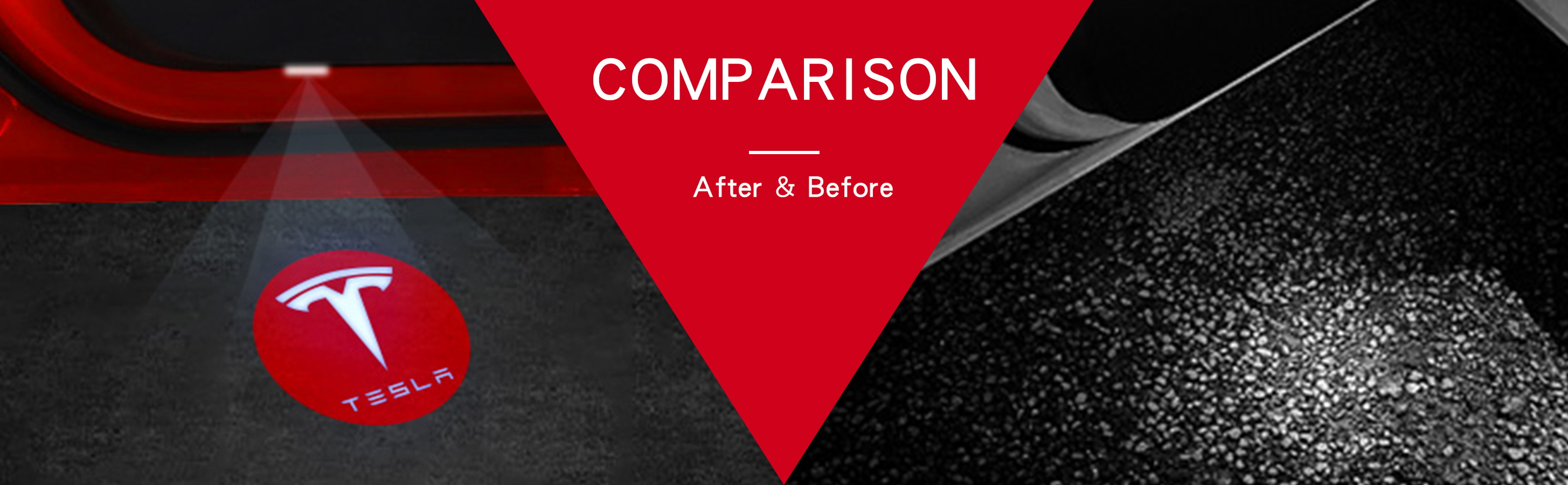 Tesla Model 3 LED Logo Projector Puddle Lights