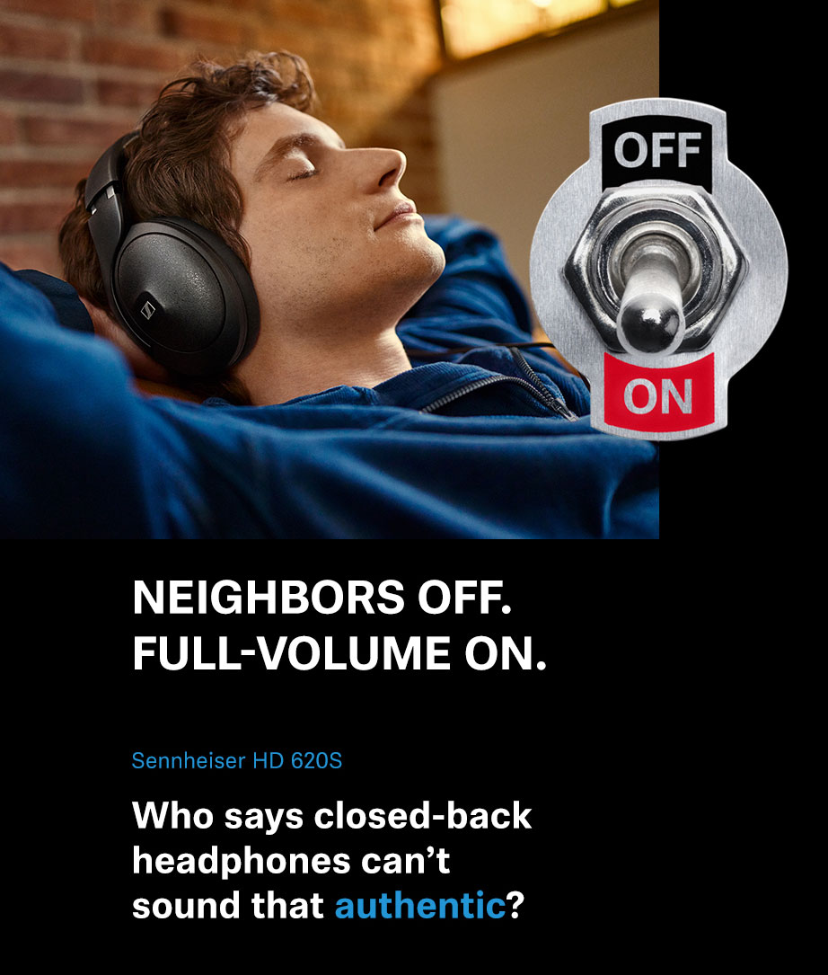Sennheiser HD 620S Closed-Back Over-Ear Audiophile Headphones