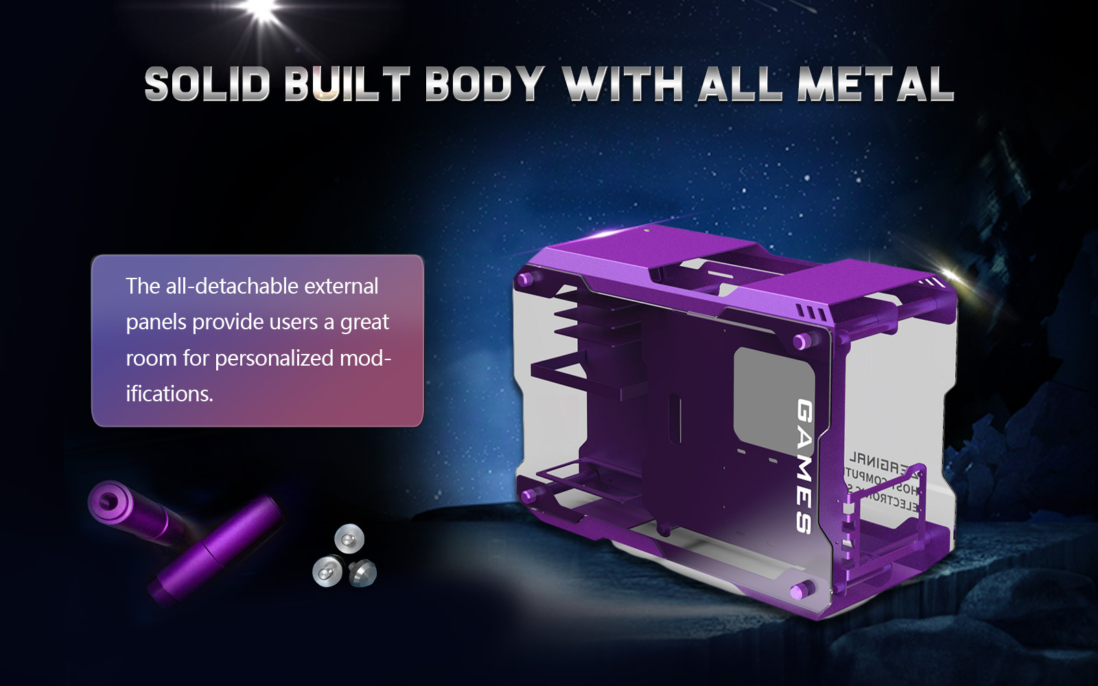 Zeaginal ZC-01M Mini Tempered Glass Computer Case