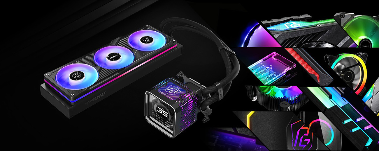 ASRock PHANTOM GAMING 360 LCD AIO Liquid Cooler