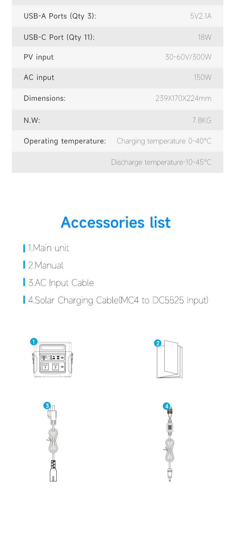 UAPOW Portable Power Station ZP1000, 902Wh LiFePO4 (LFP) battery, solar generator, 600W AC output, s