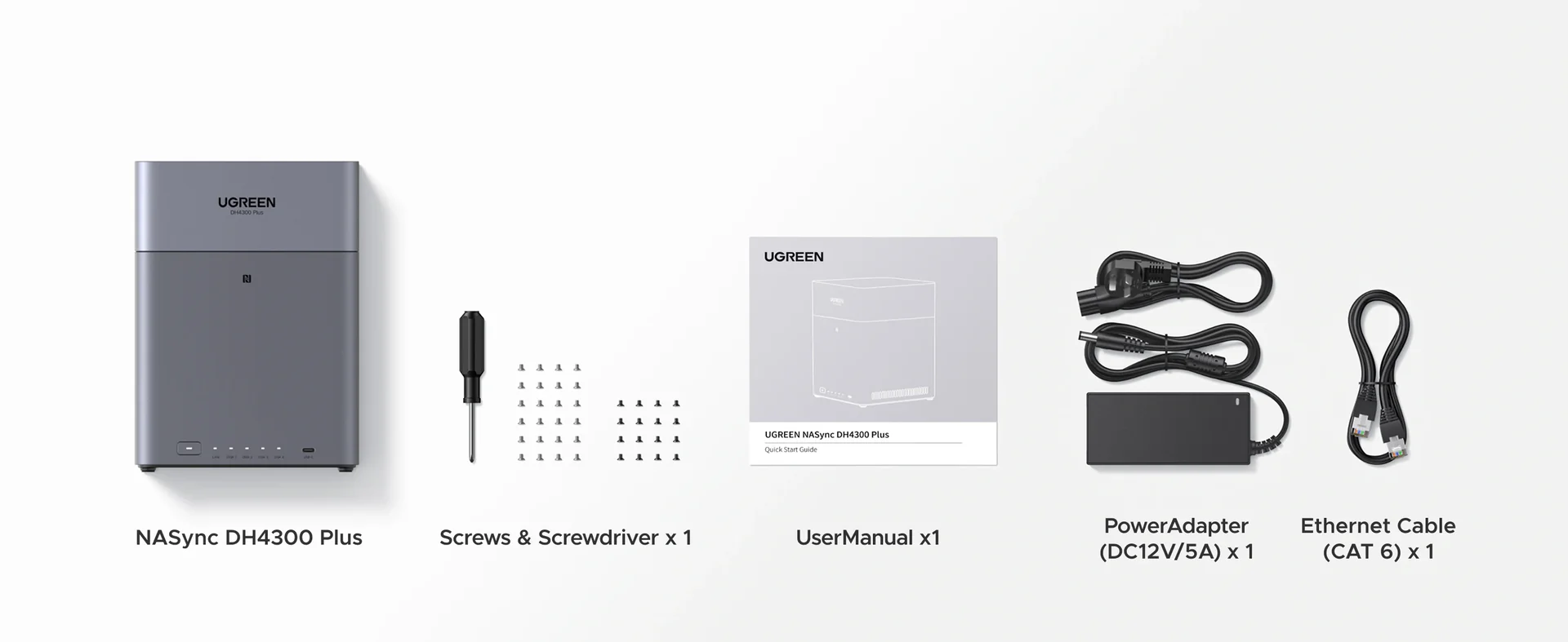 UGREEN NASync DH4300 Plus Storage Hub with HDMI Cable