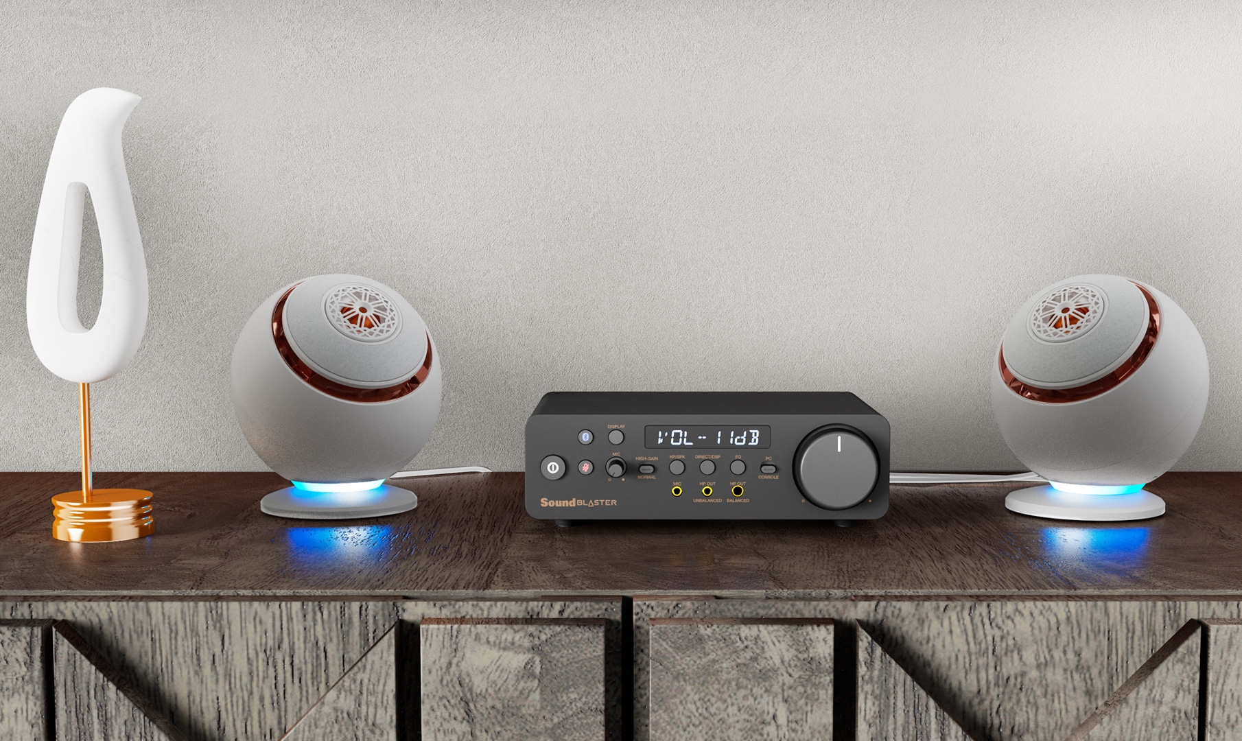 Creative Pebble Nova Premium 2.0 USB-C Speakers with Coaxial Drivers