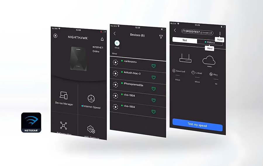 Netgear EXS27-100NAS BE5000 Nighthawk WiFi 7 Dual-Band Extender