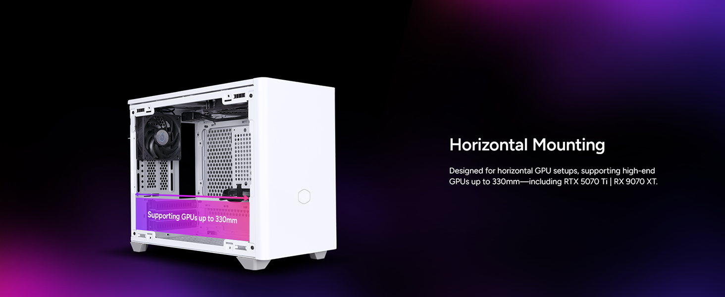 Cooler Master NR200 White SFF Small Form Factor Mini-ITX Case 