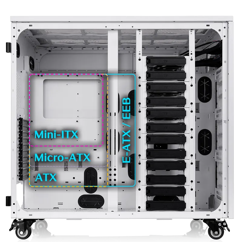 Thermaltake AX1000 TG Snow AI Workstation Chassis