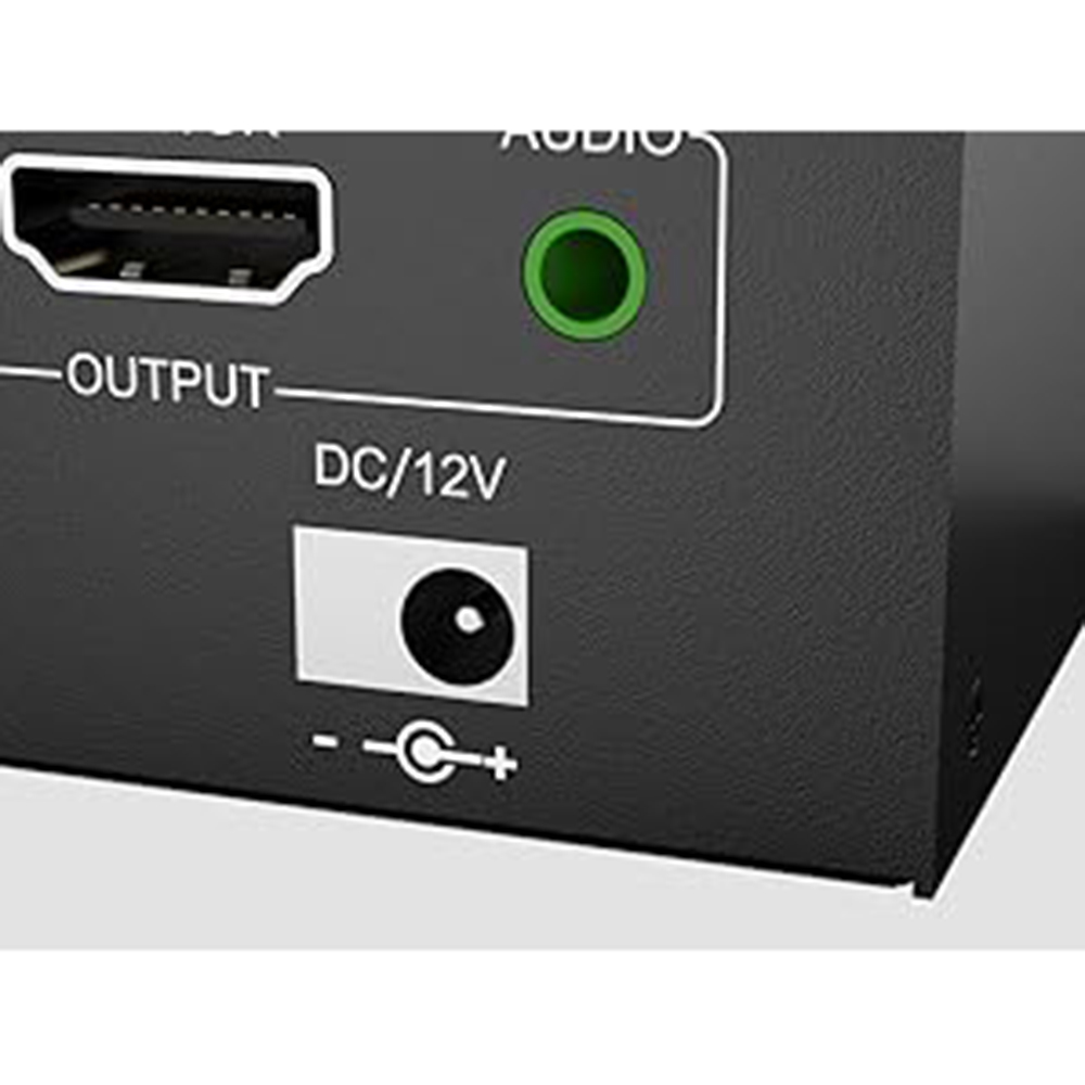 12V power adapter (included) Make KVM work smoother and more stable when using high-power USB device