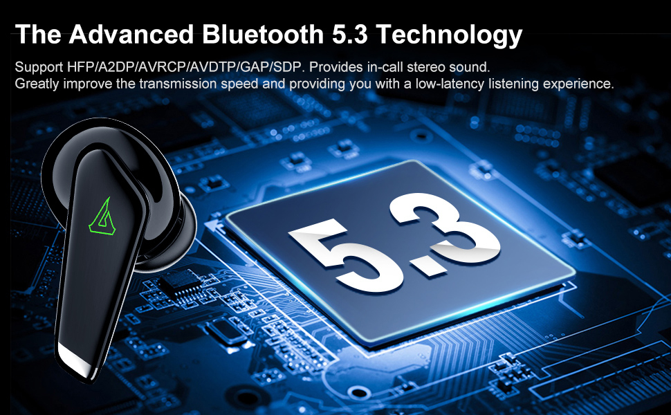 GTRACING Wireless Earbuds Bluetooth 5.3 Headphones, 28H Playtime in-Ear Earphones, Mini Bluetooth Ea