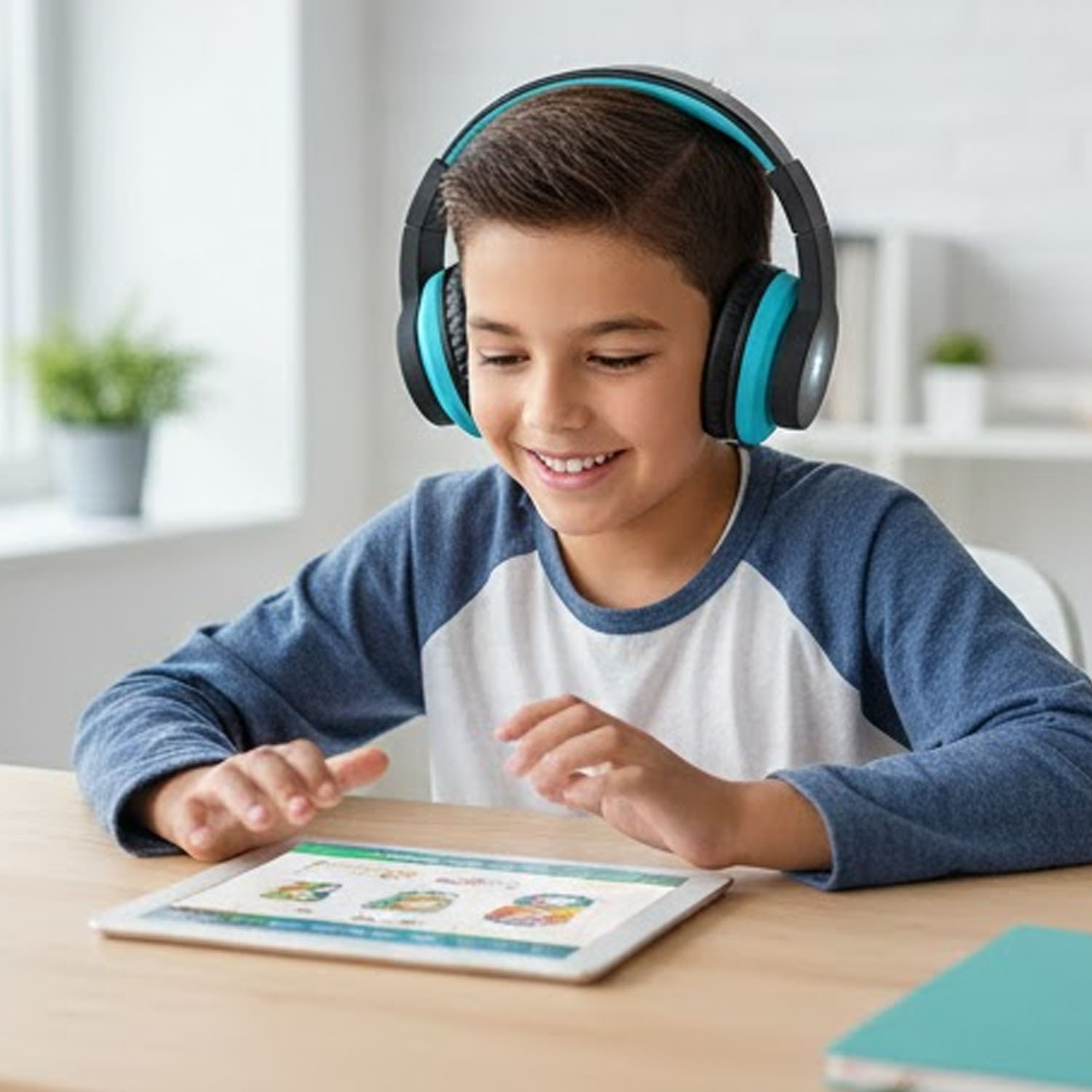 Kids Bluetooth Wired Headphones
