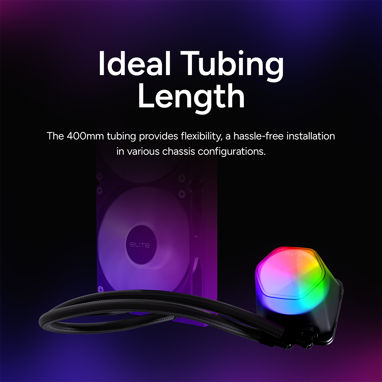 Cooler Master Elite Liquid 240 CPU AIO Cooler - Black