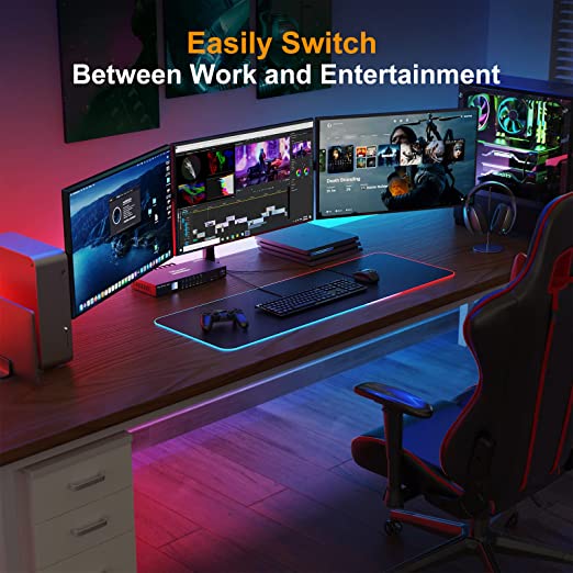 TRIPLE MONITOR KVM 4PORT4K 60HZ UHD 4 Computers x 3 Monitor AUDIO