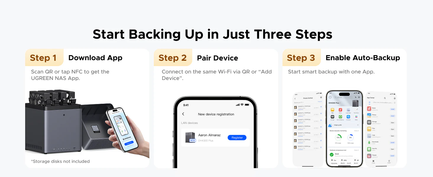 UGREEN NASync DH4300 Plus Storage Hub with HDMI Cable