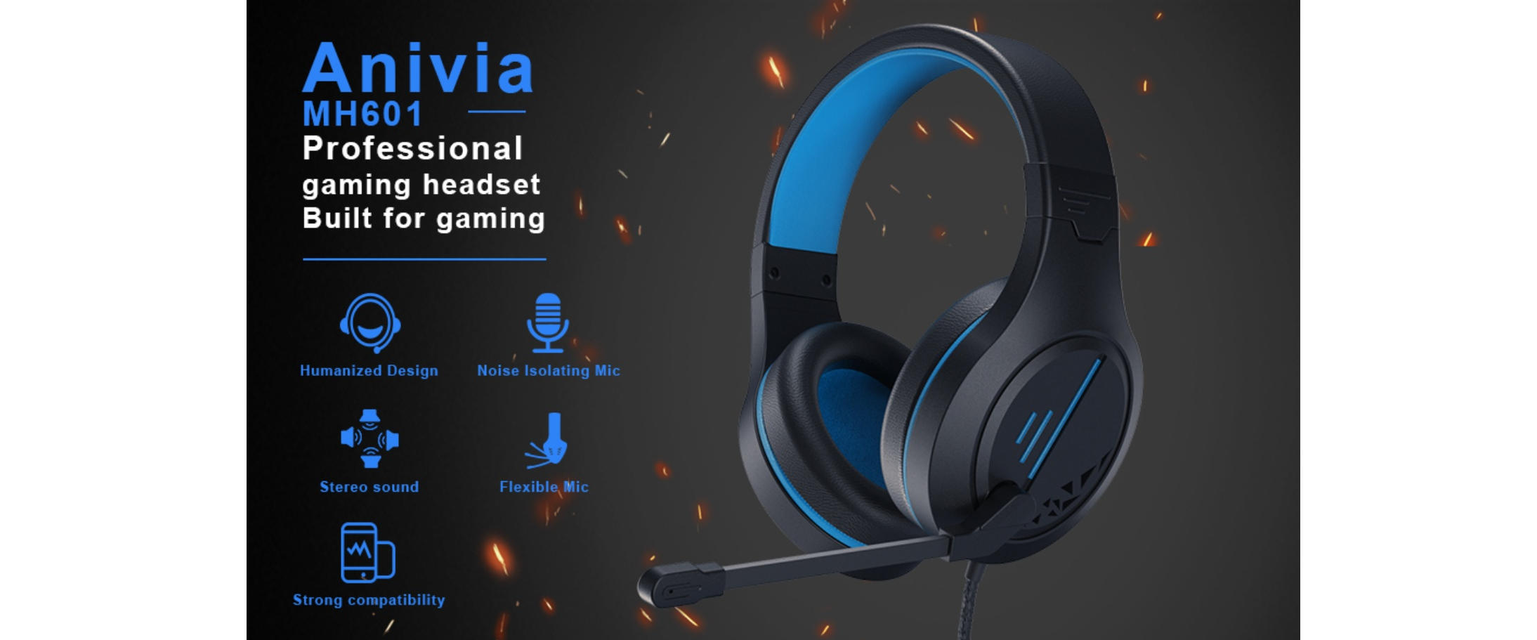 EACH MH601, gaming headset, noise isolating mic