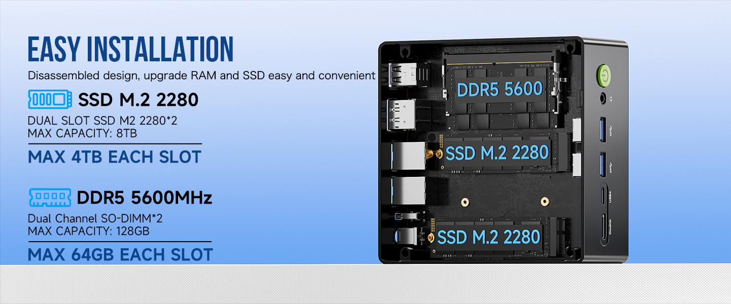 DUAL RAM & STORAGE SLOTS