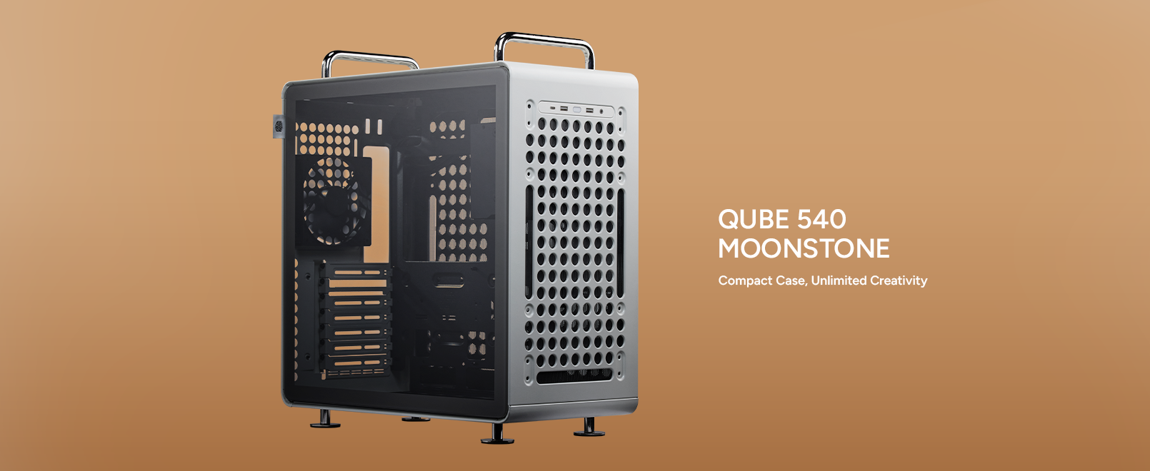 Cooler Master QUBE 540 Moonstone ATX Mid-Tower PC Case 