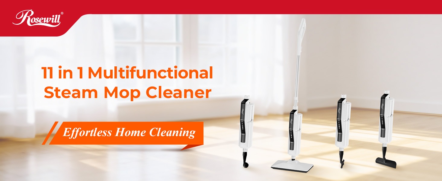 Rosewill 11-in-1 Steam Mop - White