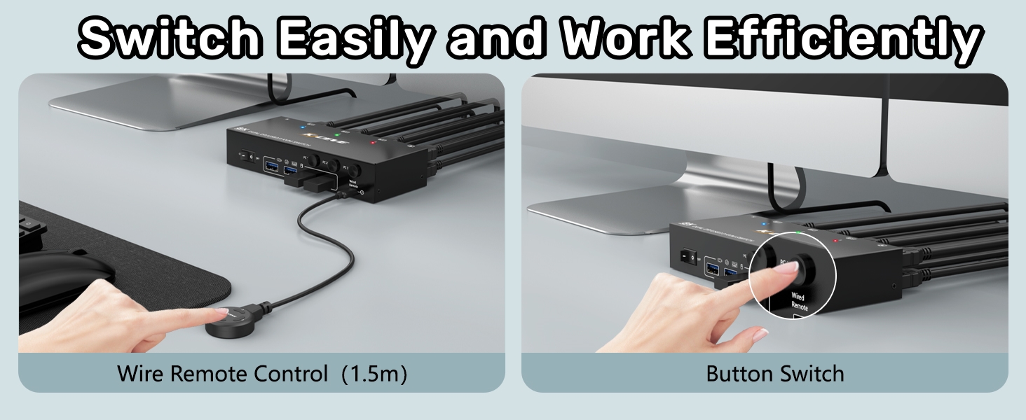 Important: For desktops or laptops without a 2*DP port, you must use it with a reliable adapter or U