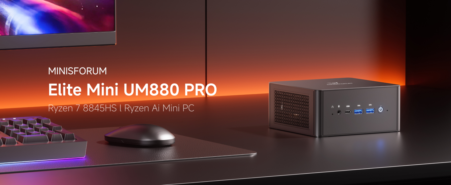 MINISFORUM  Elite Mini UM880 PRO AI Mini PC