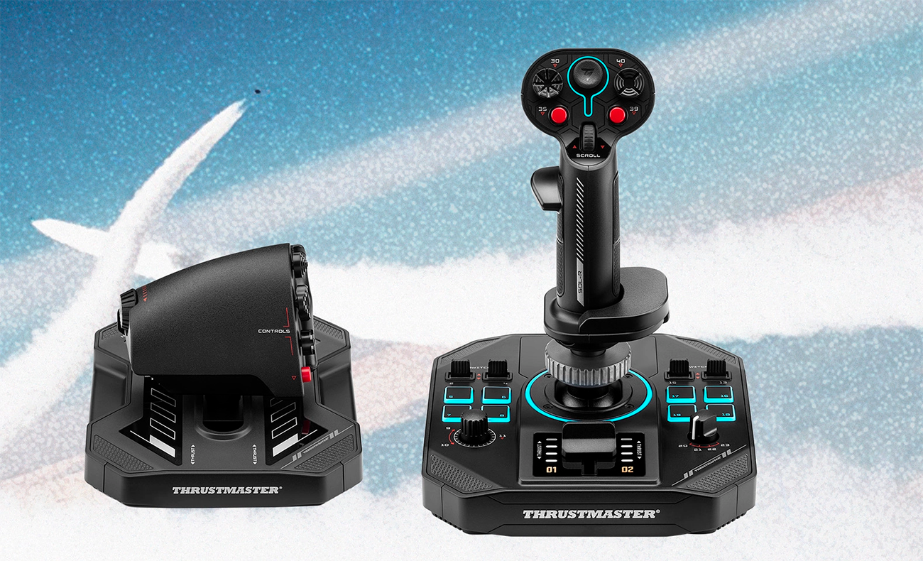 Thrustmaster Sol-R4 HOTAS - Joystick and Throttle for Flight Simulation
