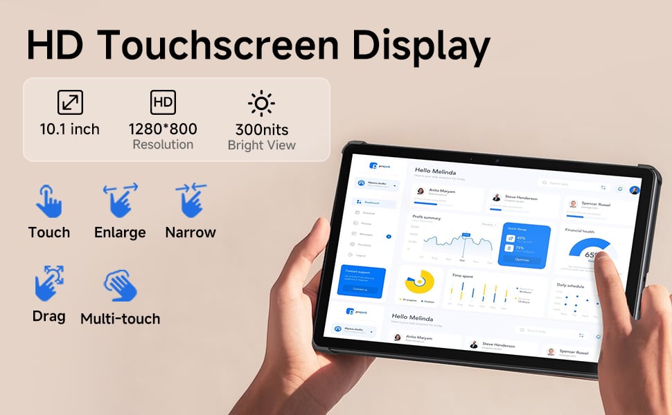 10.1" Touchscreen