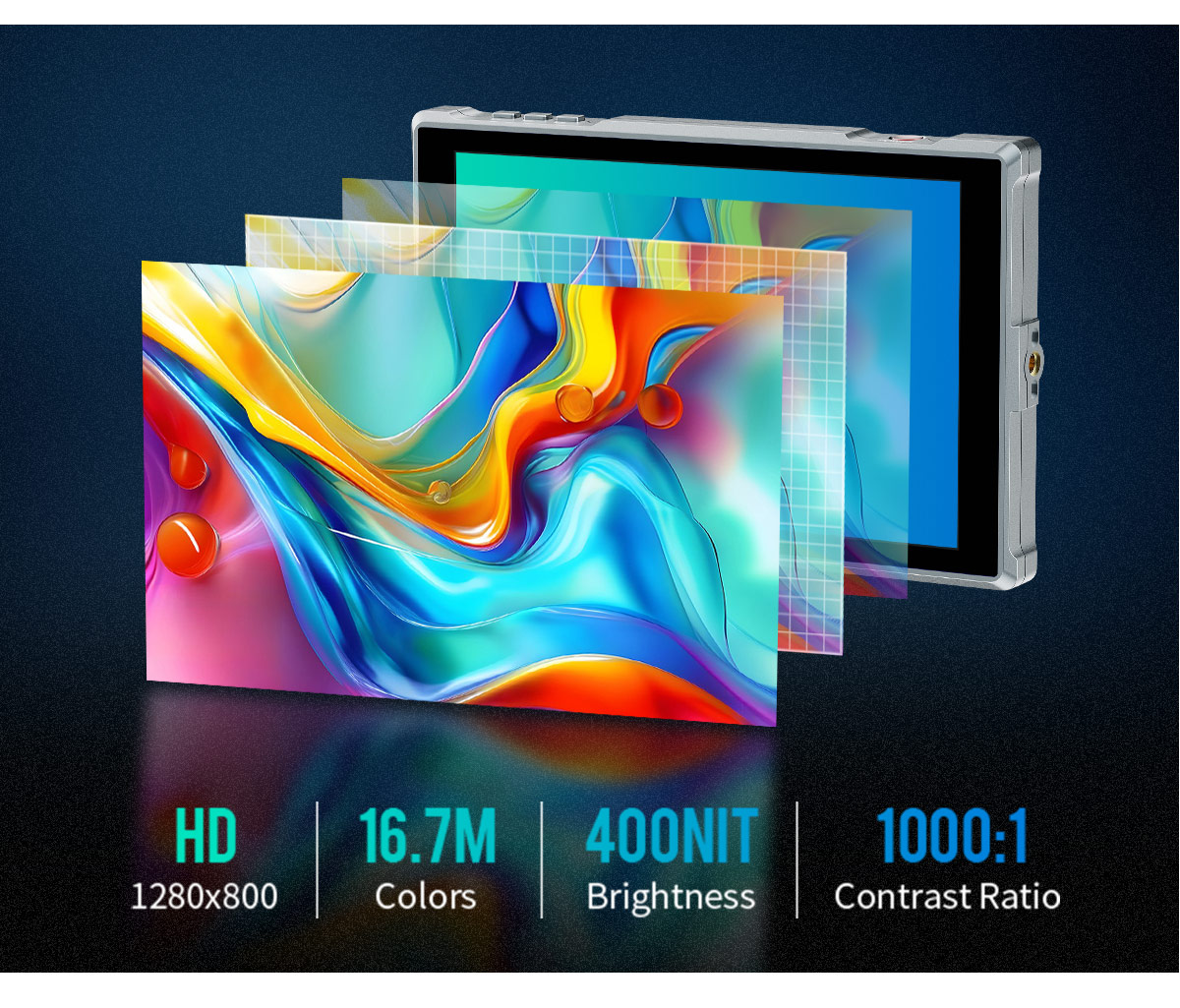Rich Colors and High Quality Display