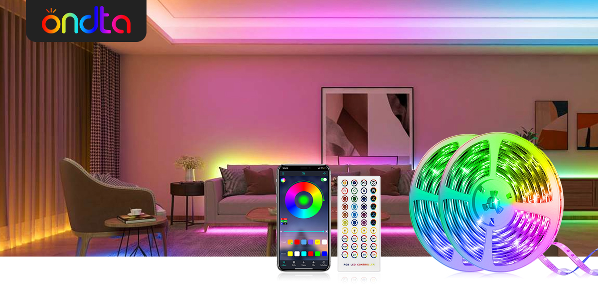 Hama USB Led Light Strip with Integrated Control Unit, RGB, 1 m, 12 Pcs. in  Disp