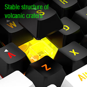 Sturdy mechanical feel keyboard