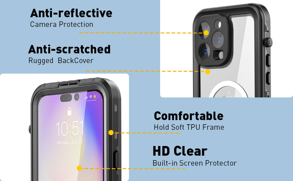 iPhone 14 Pro Max Waterproof Case