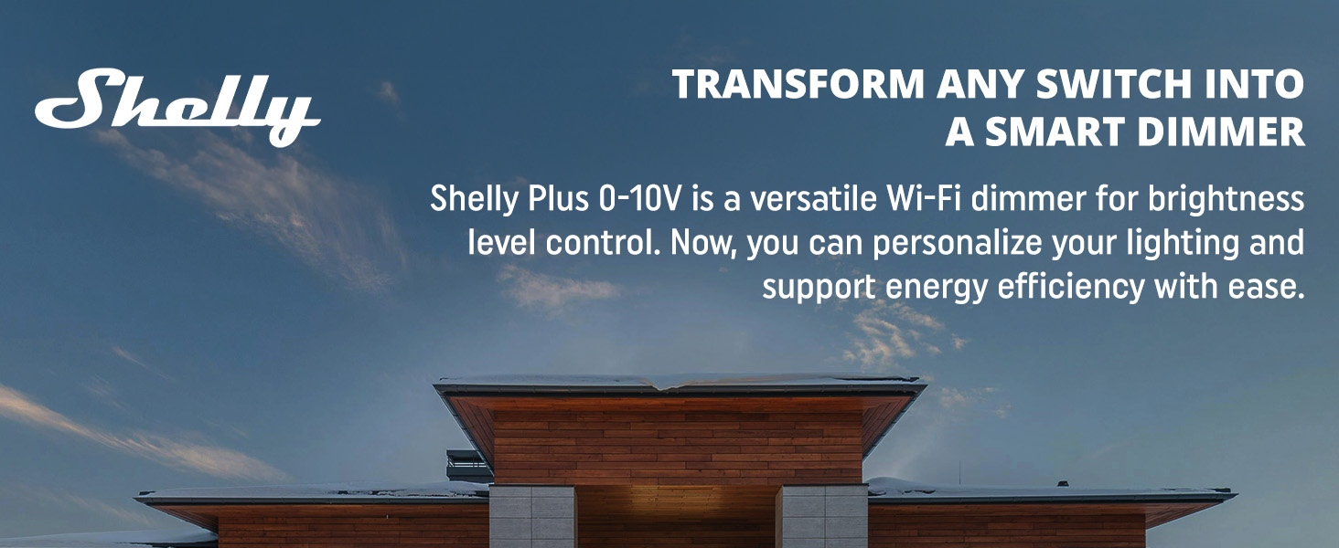 Shelly Plus 0-10V Dimmer - Personalize your Lighting