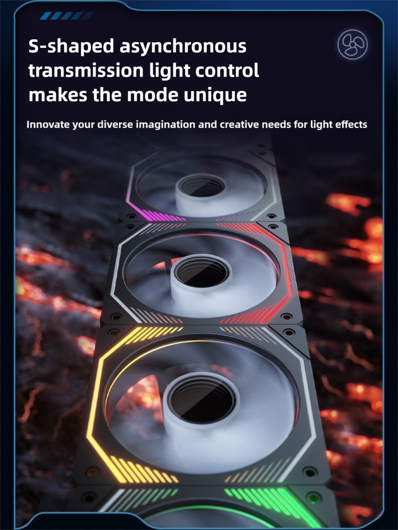 ARGB Fan,ARGB Asynchronous Computer Case Fan