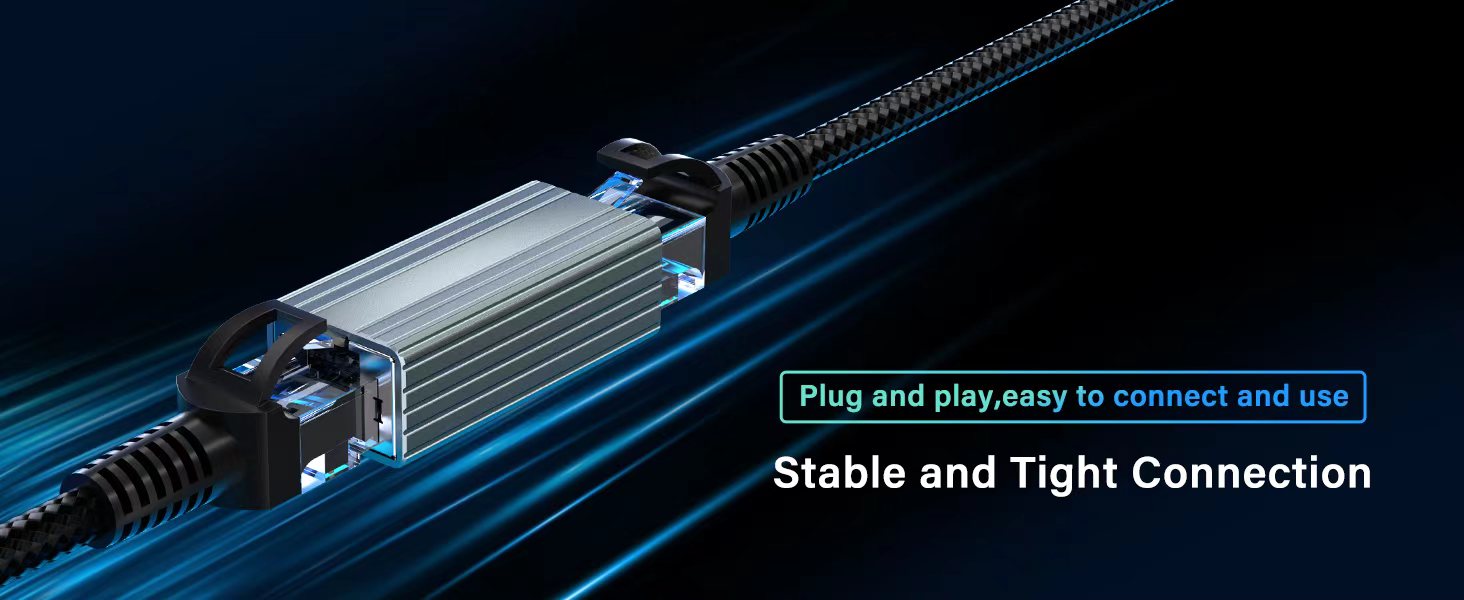 Ethernet Extender 10Gbps, 2 Pack RJ45 Coupler, Ethernet Connector LAN Adapter Network Extender