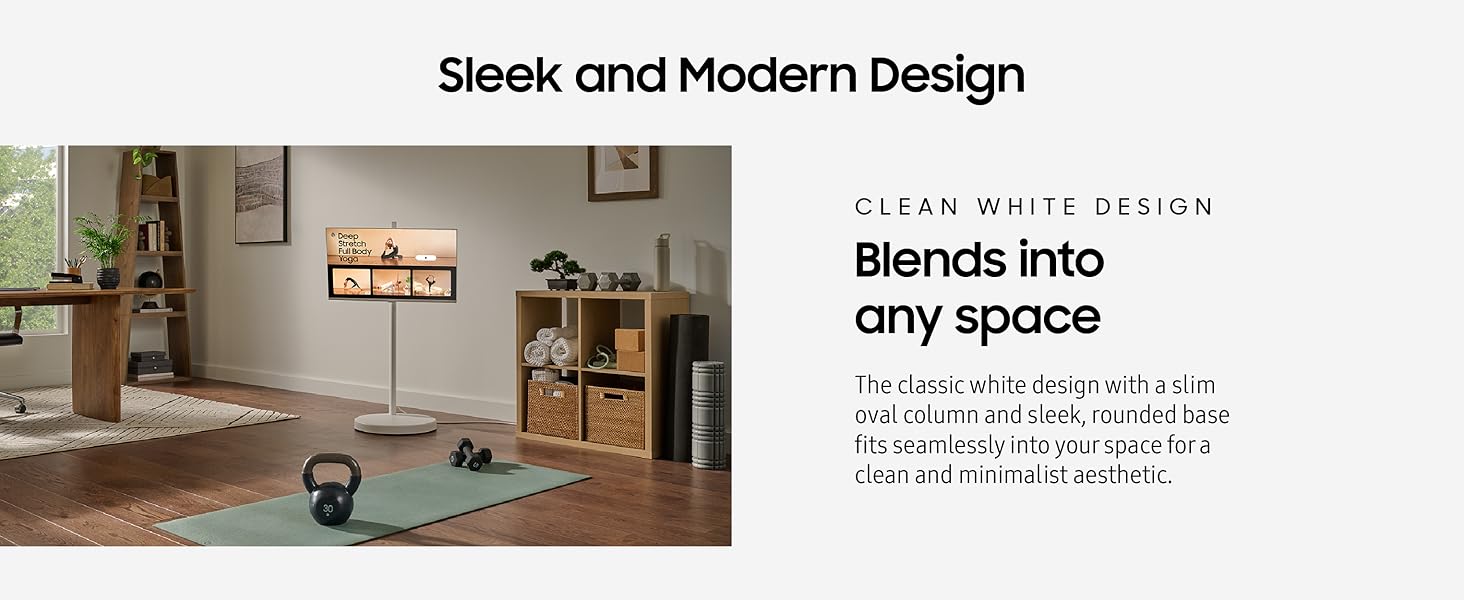 SAMSUNG Movingstyle M7 Smart Monitor with Adjustable Rolling Stand