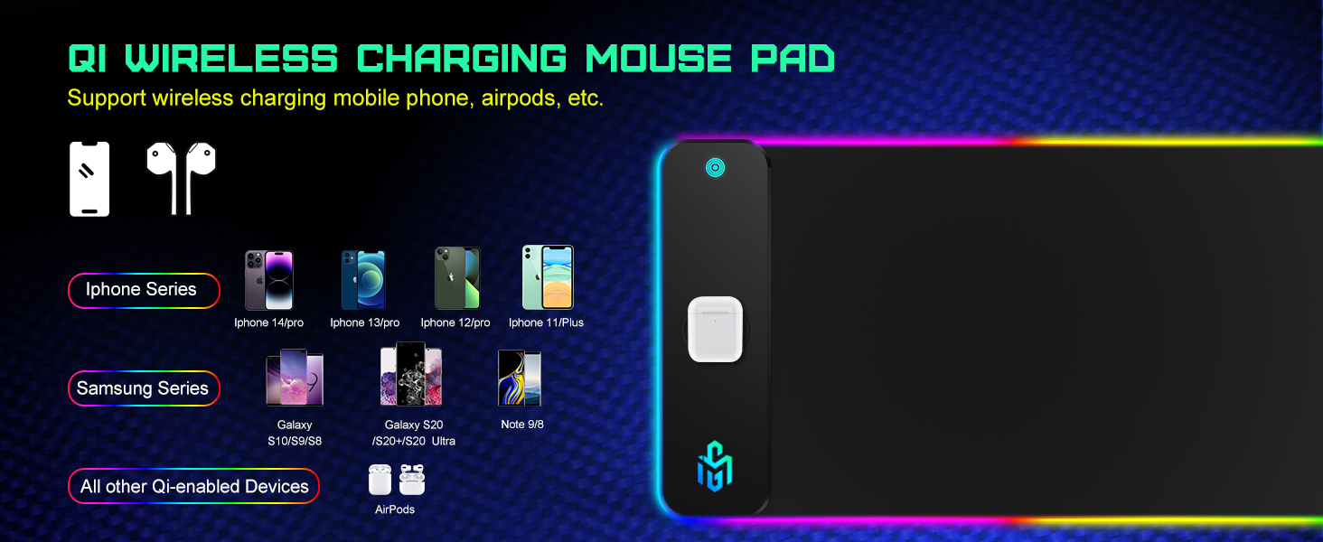 led mouse pad