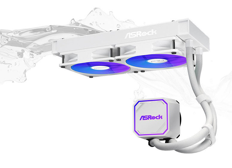 ASRock Pro White 240 ARGB AIO Liquid Cooler