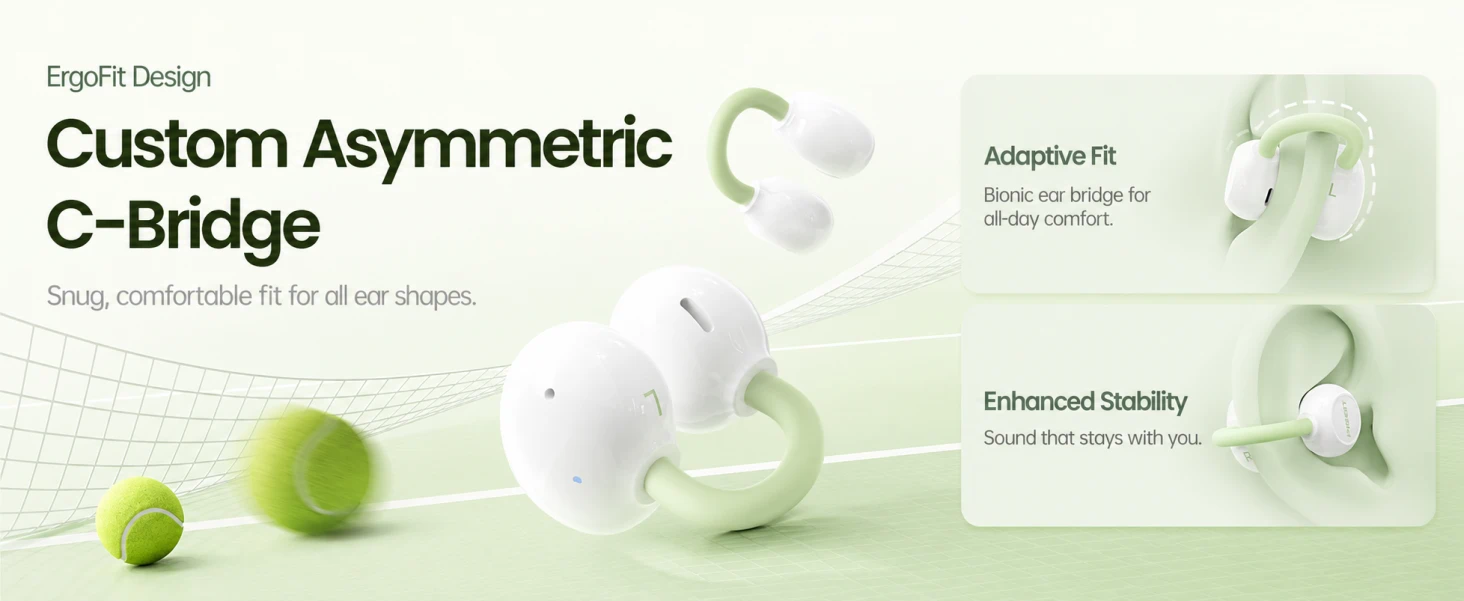 PISEN EHB-TW2 CloudFeather Open Ear Clip-On Earbuds