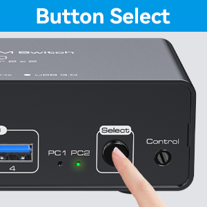 2 Port Dual Monitor DisplayPort HDMI KVM Switch 8K @60Hz, 4K @120Hz, USB  3.0 DP+HDMI KVM Switcher 2 in 2 Out for 2 Computers 2 Monitors with 4 Ports  USB 3.0 Support Copy and Extended Display 