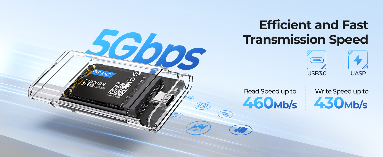 5 Gbit/s USB 3.0 mSATA SSD Enclosure