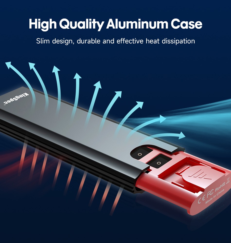 KingSpec M.2 NVMe SSD Enclosure