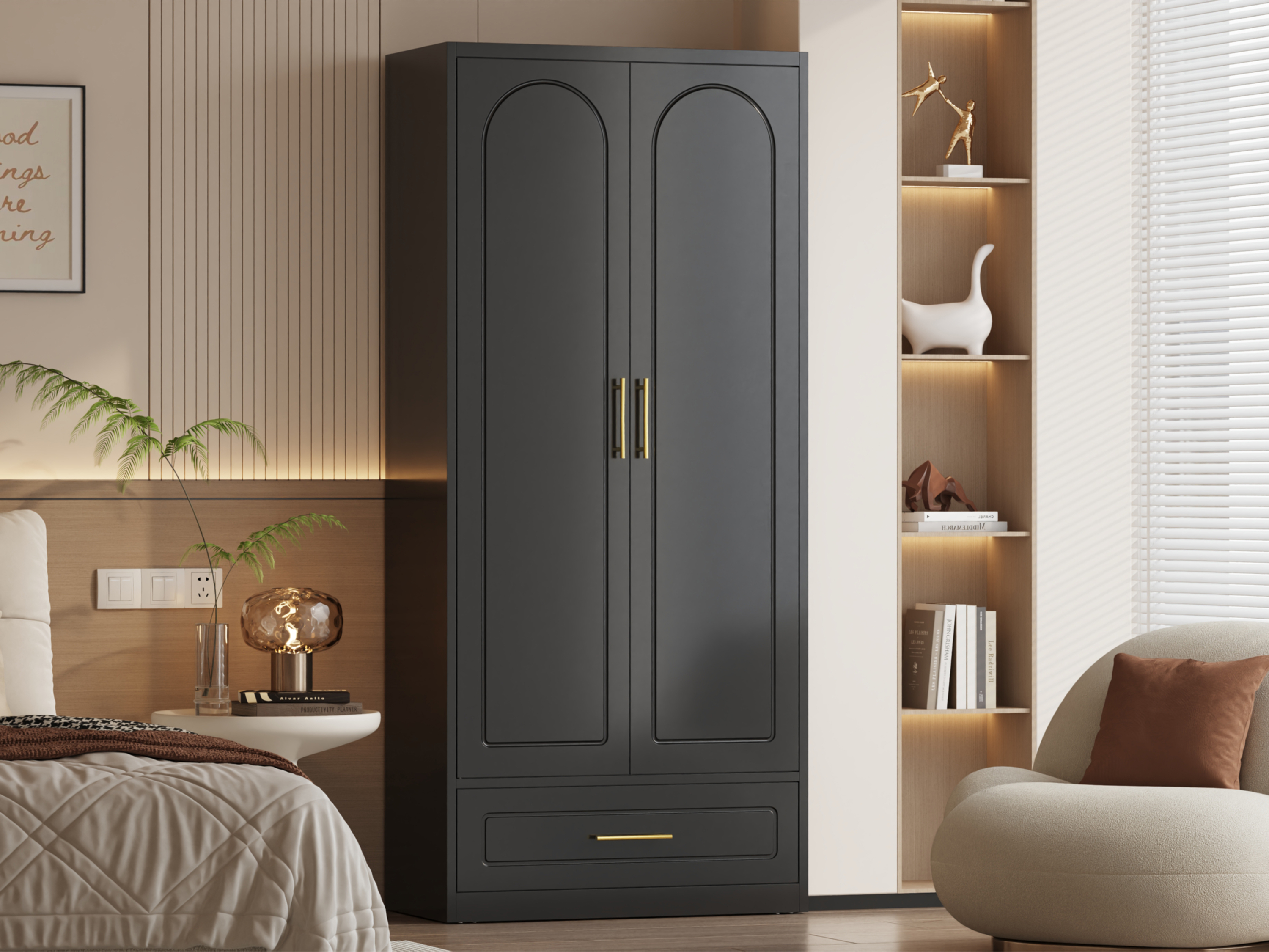 POLUP Wardrobe Closet with Doors